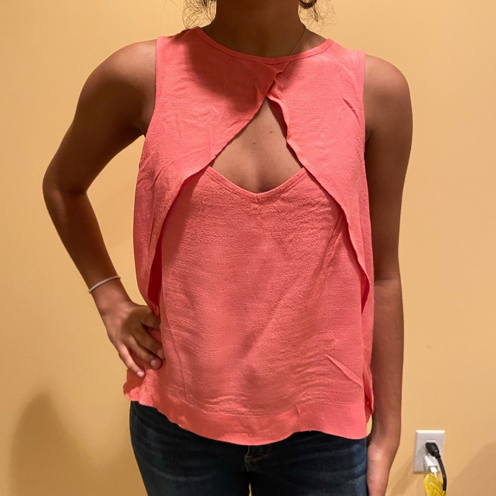 Free People Coral Top